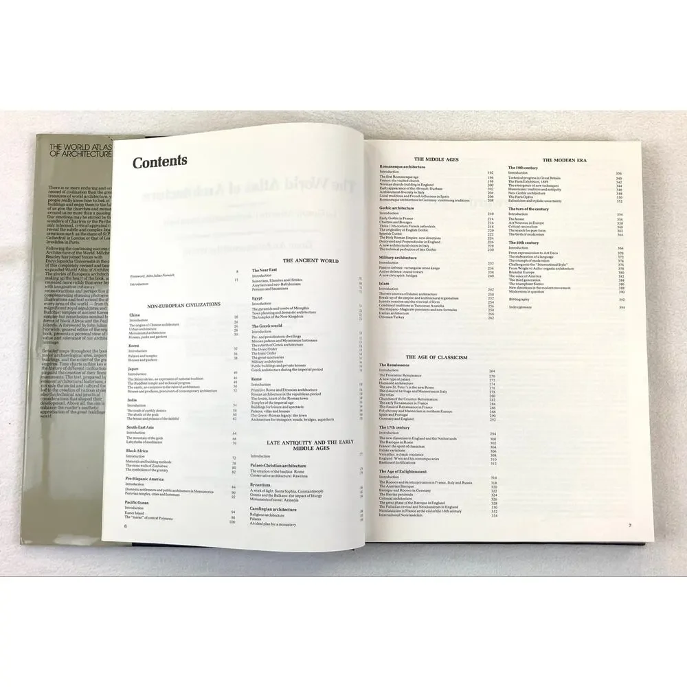 The World Atlas of Architecture Oversize Hardcover Book ISBN:0517668750 Vintage